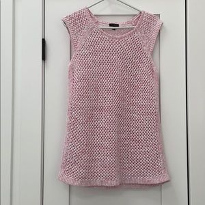 Talbots open stitch sweater tank